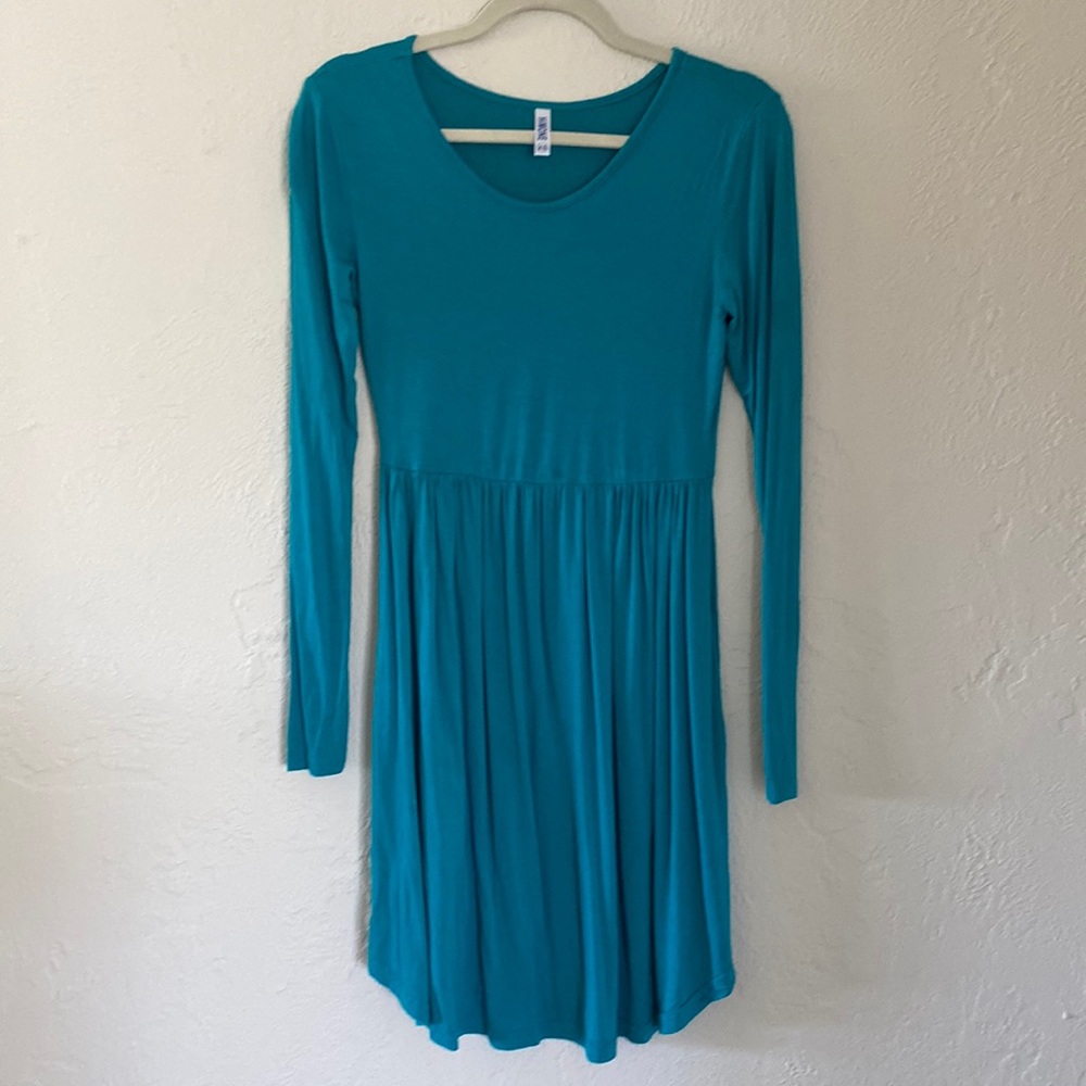 Long sleeve Jersey Dress w/Pockets